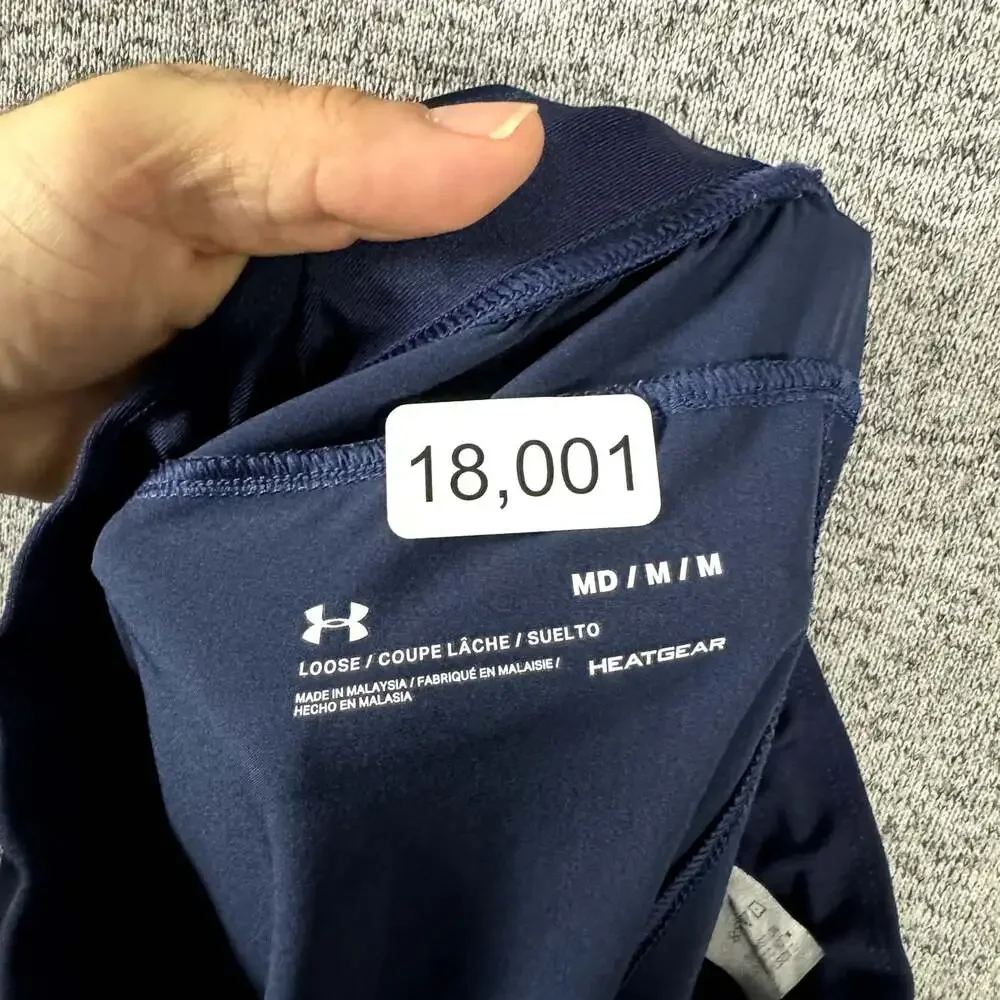 Under Armour Men's Size Medium Blue Polyester Drawstring Jogger Pants